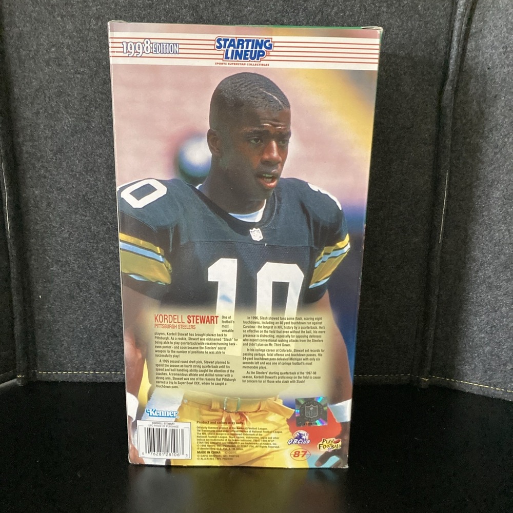 1998 NFL Starting Lineup Kordell Stewart Pittsburgh Steelers - Picture 2 of 5